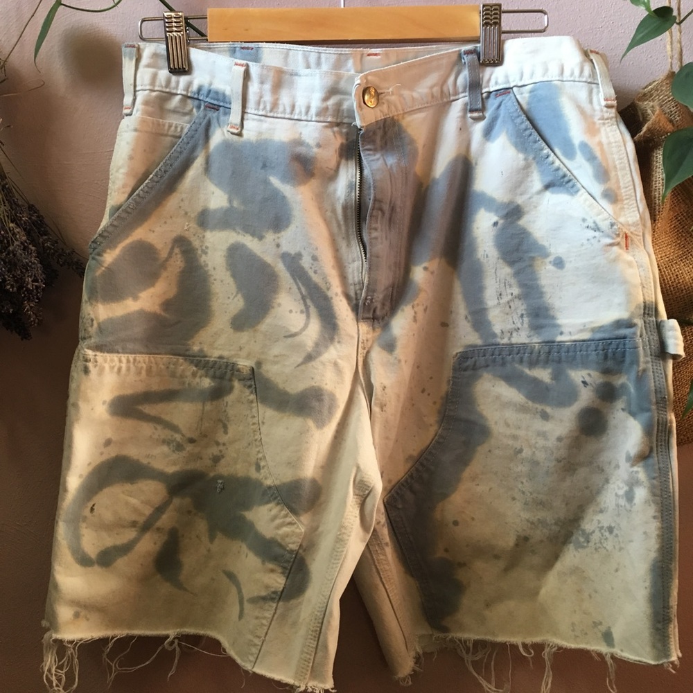 Carhartt Pierce Pant Custom Tie Dyed Shorts